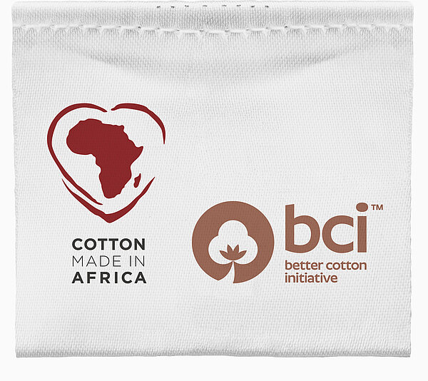 Cotton made in Africa und Better Cotton Initiative Label