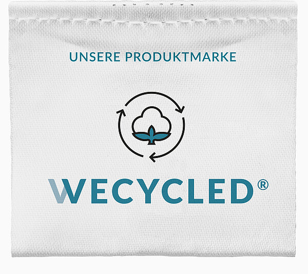 WECYCLED® Unsere Produktmarke Label