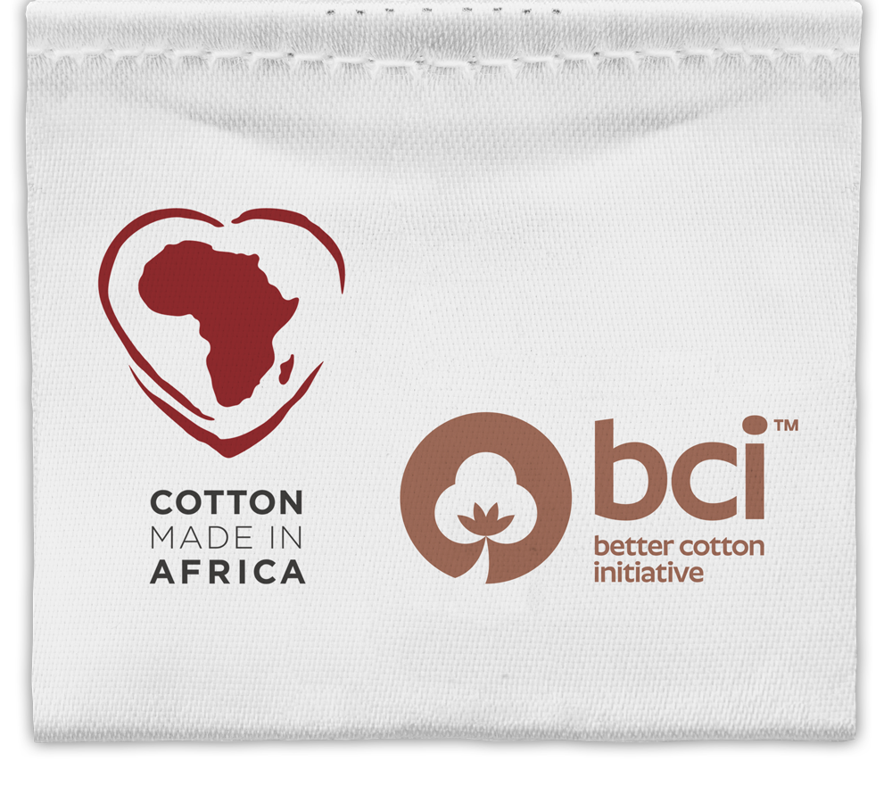 Cotton made in Africa und Better Cotton Initiative Label