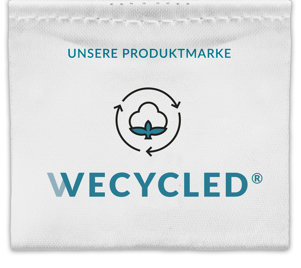 WECYCLED® Unsere Produktmarke Label